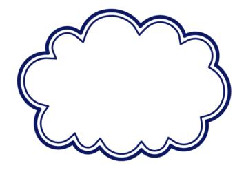 雲形フレーム（二重線）