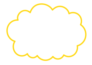 雲形フレーム（シンプル線）