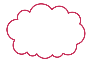 雲形フレーム（シンプル線）