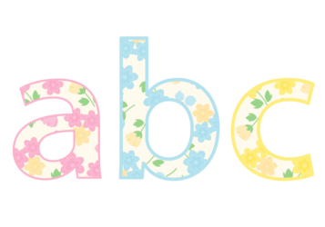 アルファベット「abc」