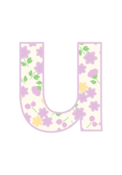 アルファベット「u」