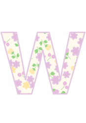 アルファベット「w」