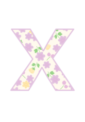 アルファベット「x」