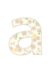 アルファベット「a」