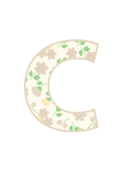 アルファベット「c」