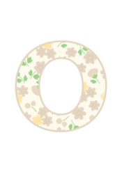 アルファベット「o」