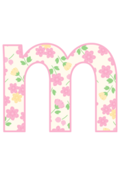 アルファベット「m」