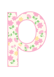 アルファベット「p」