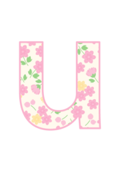アルファベット「u」