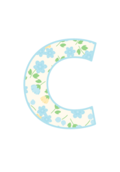 アルファベット「c」