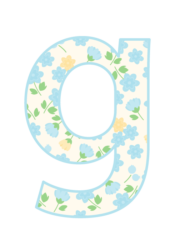アルファベット「g」