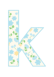 アルファベット「k」