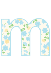 アルファベット「m」