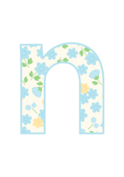アルファベット「n」