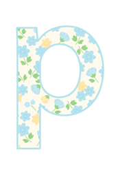 アルファベット「p」