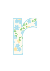 アルファベット「r」
