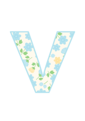 アルファベット「v」