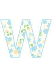 アルファベット「w」