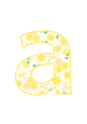 アルファベット「a」