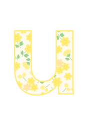 アルファベット「u」