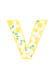 アルファベット「v」