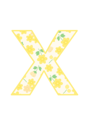 アルファベット「x」