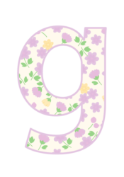アルファベット「g」