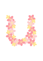 アルファベット「u」