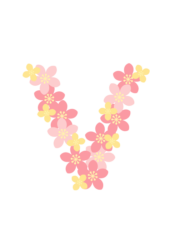 アルファベット「v」