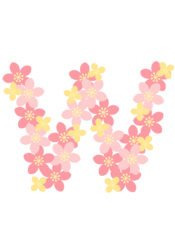 アルファベット「w」