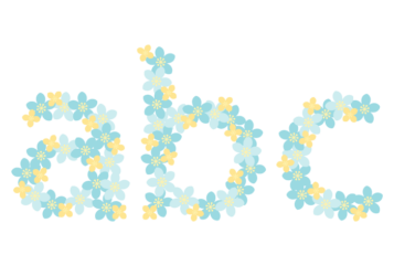 アルファベット「abc」