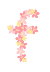 アルファベット「f」