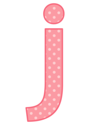 アルファベット「j」