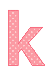アルファベット「k」