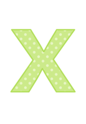 アルファベット「x」