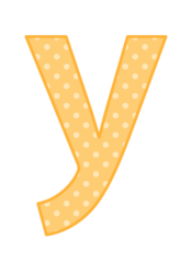 アルファベット「y」