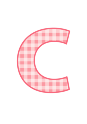 アルファベット「c」