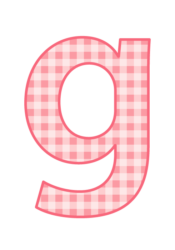 アルファベット「g」