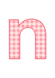 アルファベット「n」