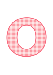 アルファベット「o」