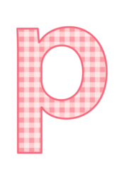 アルファベット「p」
