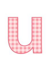 アルファベット「u」