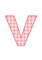 アルファベット「v」