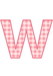 アルファベット「w」