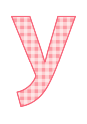 アルファベット「y」
