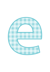 アルファベット「e」
