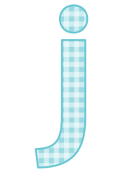 アルファベット「j」