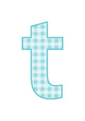 アルファベット「t」
