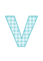 アルファベット「v」