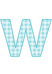 アルファベット「w」